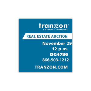Tranzon Sign 4×4 – Real Estate / Auction Panel (Custom Design) #2